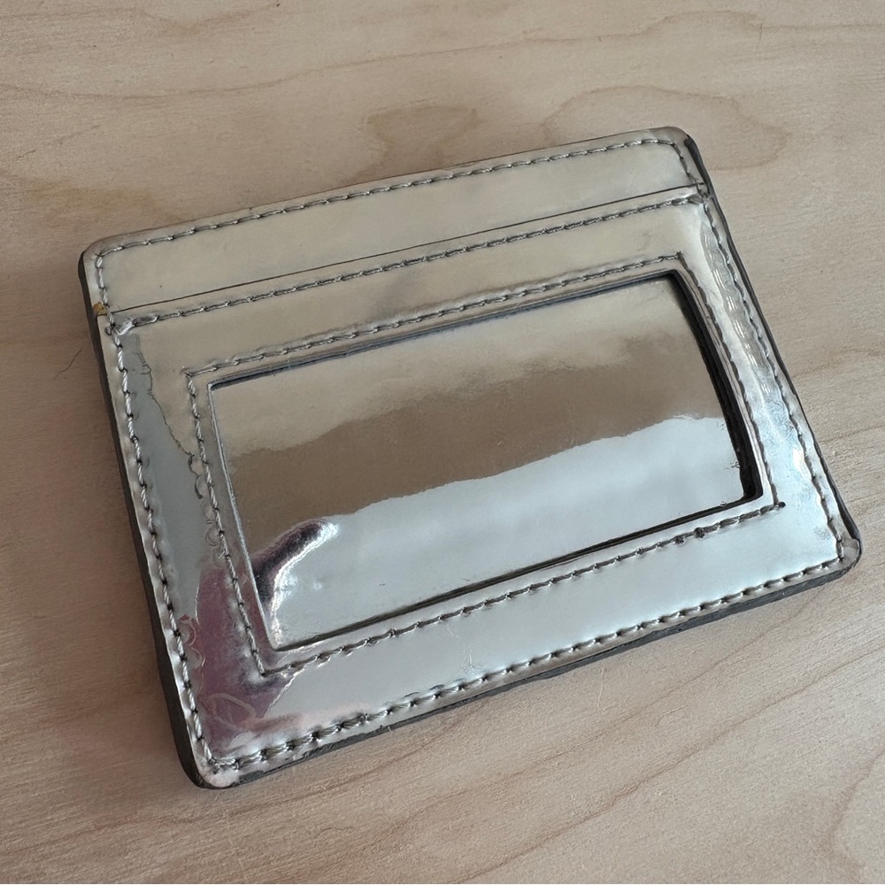 Reflective Silver Card Holder